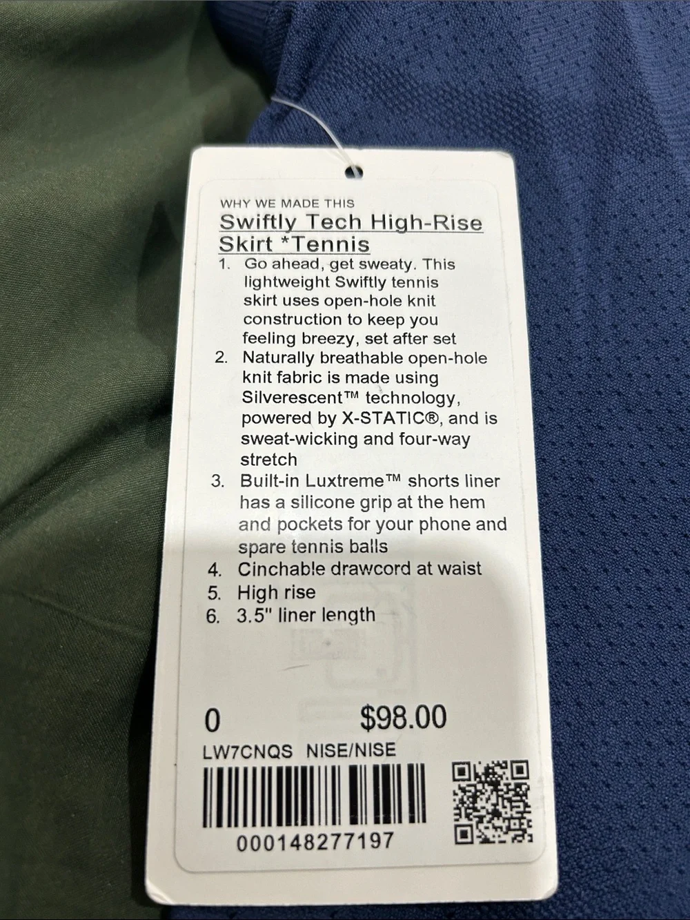 lululemon athletica Women’s Violet Perforated Workout Skort